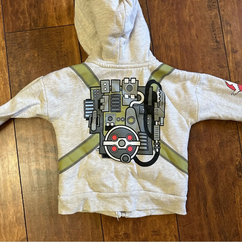 Kids zip-up Sherpa lined Ghostbusters Hoodie 3T